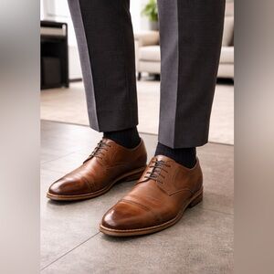 Ashford Hayes Men’s Dress Shoes Size 8M Lace Up Casual Dress Wedding Shoes